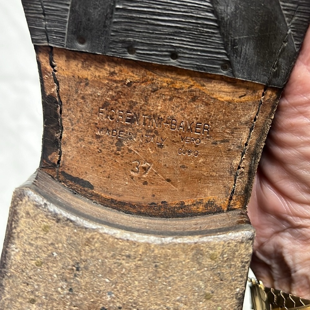 Fiorentini + Baker Eternity Massive | M- Ella Brown Gray Leather Boots Size 37 - Picture 7 of 12
